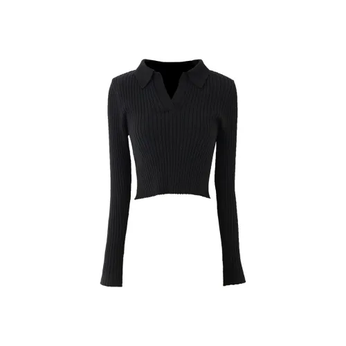 SOON FLOWER Crop Top Женский Черный