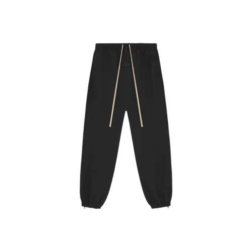 Fear of God ESSENTIALS Обсидиан Черный/Черный Мужские Повседневные Штаны