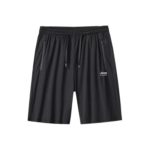 JEEP SPIRIT Повседневные шорты Мужские Черные