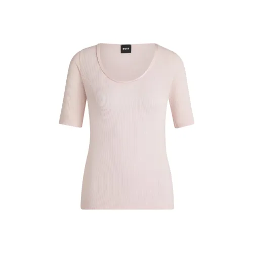 HUGO BOSS Светло-розовые Женские Футболки