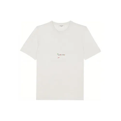 SAINT LAURENT T-рубашка Женская Белая