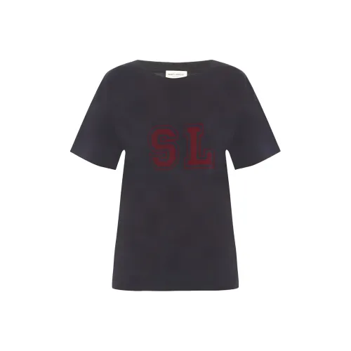 SAINT LAURENT T-рубашка Женская Серого цвета