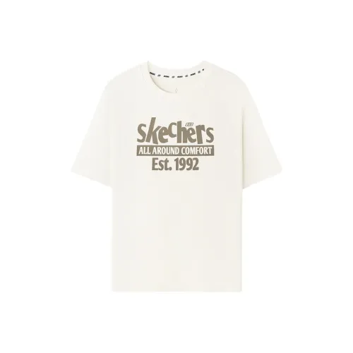 Skechers Зефирный белый 0074 Унисекс T Рубашки