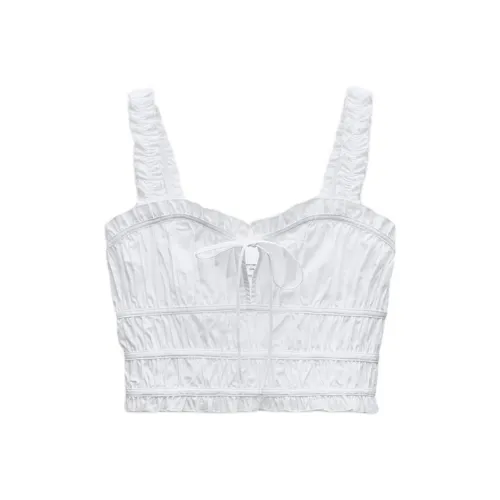 ZARA Белые Женские Майки