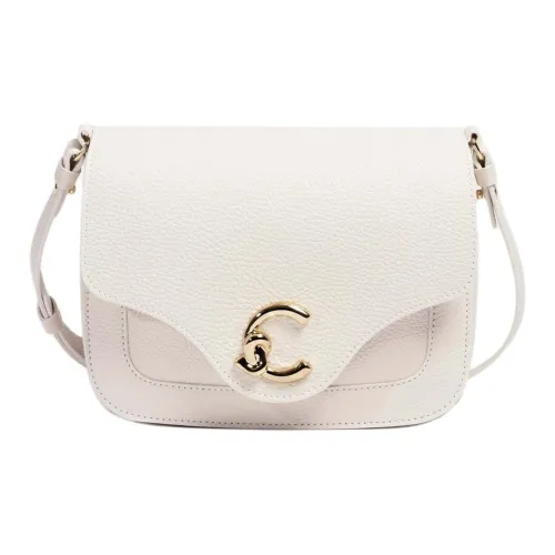 COCCINELLE C ME GRAIN LEATHER Сумка через плечо Сумка на плечо Маленькая Женская Белая