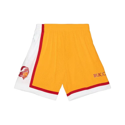 MITCHELL NESS Команда ID Сетка Шорты Tampa Bay Buccaneers Баскетбольные шорты Мужской Желтый