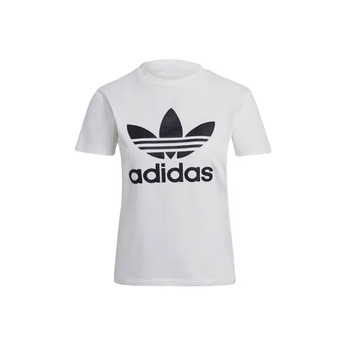 Adidas Originals Комплект с короткими рукавами T-рубашка Женская Белая