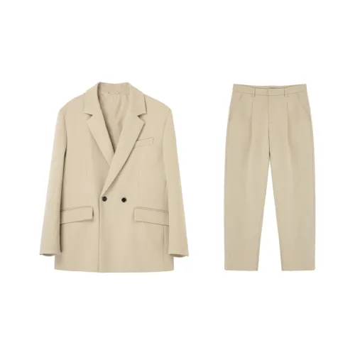 J.D.V Бежевый Желтый Мужской Деловой Костюм