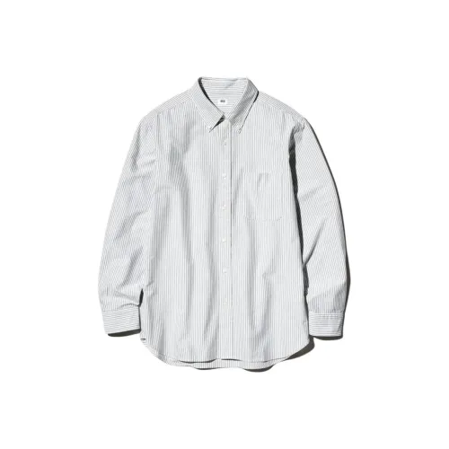 UNIQLO Темно-зеленая унисекс рубашка