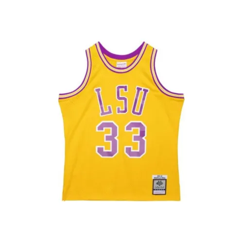 Mitchell Ness Желтая Мужская Баскетбольная Джерси