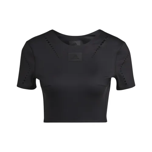 Adidas Черные Женские Короткие Топы