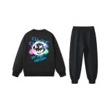 Черный свитшот+черные брюки