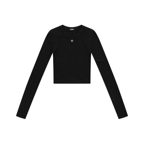 SMFK T-Shirt Женская Дикий Черный