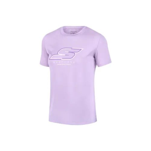 Skechers Basic Sports Series Светлый снежно-голубой Женские Футболки