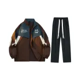 Комплект одежды (Кофейная куртка + Черные штаны)