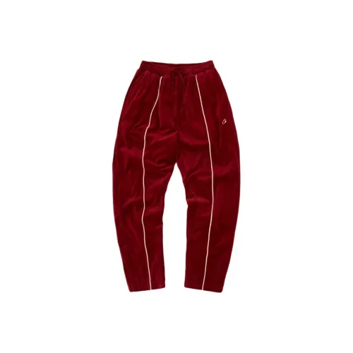 Corteiz SS25 Повседневные брюки Унисекс Бордовый цвет