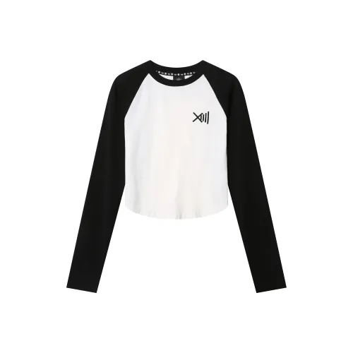 TCH Реглан-рукав T-рубашка Женская Белая