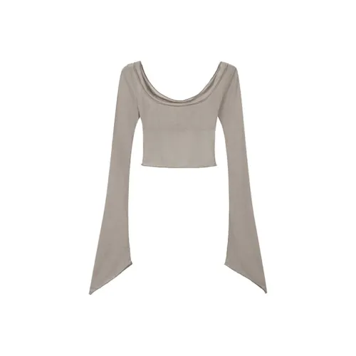 PASSCODIO T-рубашка Женская Кофейного цвета