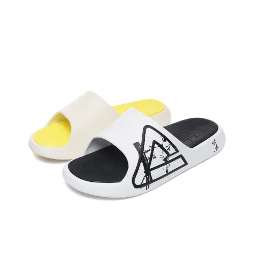 PEAK Attitude 7,0 Тихий Slip-resistant Амортизация Слипоны Мужской Черный Желтый Несовпадающие