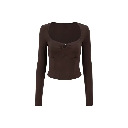 Ariseism T-Shirt Женская Темно-Кофейный