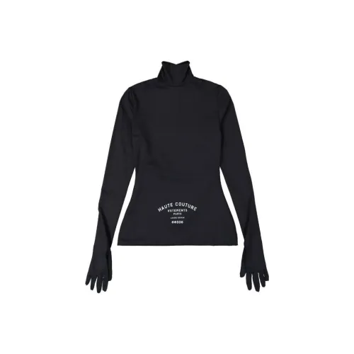 Vetements Черные Женские Футболки