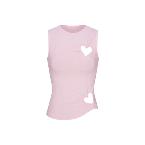 Skims Valentine's Day Collection Вишневый цветок/Розово-вишневый Женские Майки