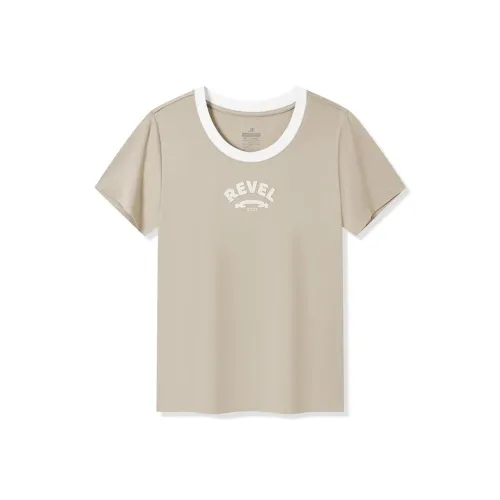 XTEP T-рубашка Женская Ледяной клейкий Коричневый