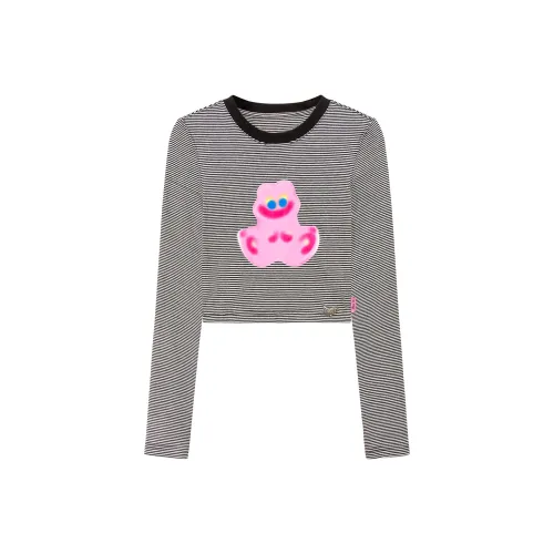 CHUU Прямой крой Длинный рукав Т-рубашка Женская