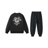 Черный свитшот+черные брюки