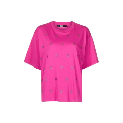 Karl Lagerfeld T-Shirt Женская Фуксия