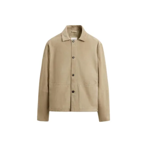 ZARA Куртки и Пальто Мужской Песочный