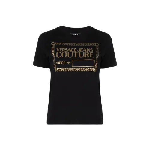 VERSACE JEANS COUTURE SS22 T-рубашка Женская Черная