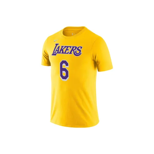 Nike Courtside NBA Player Баскетбольная Джерси Мужская Желтая