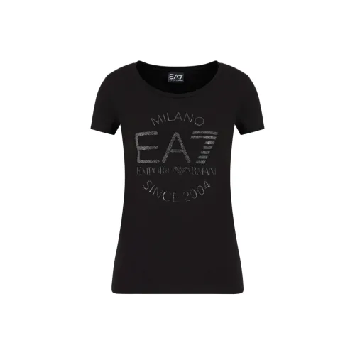 EMPORIO ARMANI EA7 T Рубашка Женская Черная