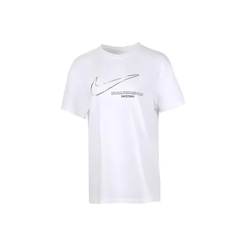 Nike Т-рубашка с рукавом-трубкой женская белая