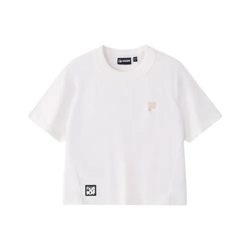 FILA FUSION Рабочая одежда T-рубашка Женская Облачный белый