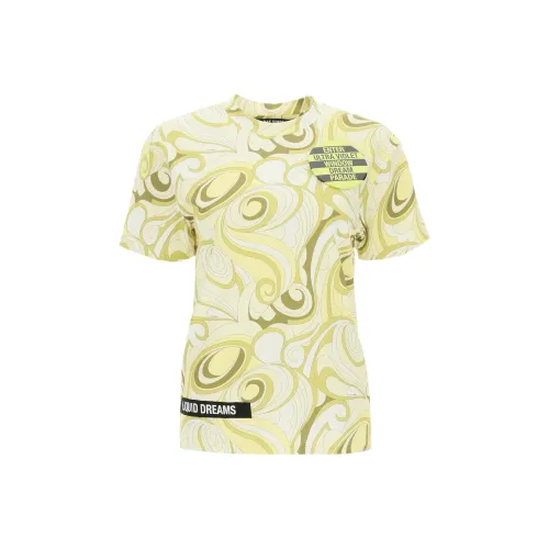 RAF SIMONS Желтые Женские Футболки