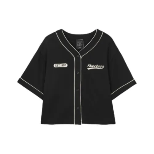 Skechers Hilarious Monsters Collection Sports Lifestyle T-Shirt Женская Угольный Черный