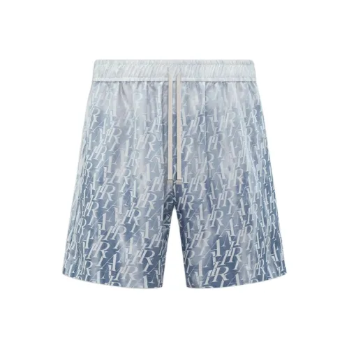 AMIRI Gradiant Repeat Короткие Повседневные Шорты Мужские Синие