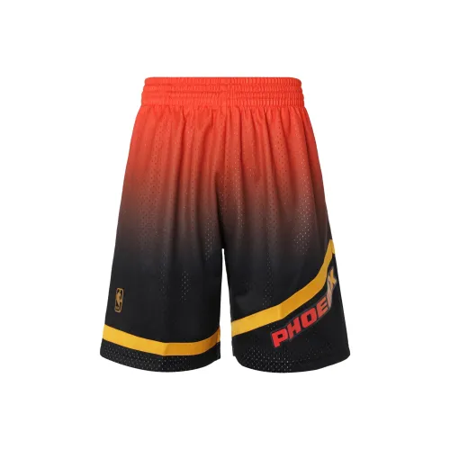 MITCHELL NESS Баскетбольные шорты Мужские Оранжевые Черные