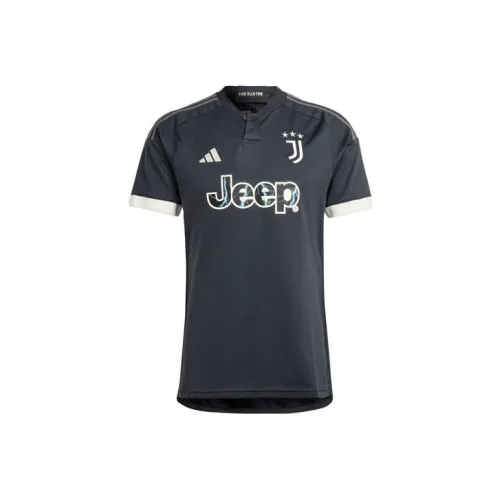 Adidas Juventus Темно-серый Мужской Футбольный Джерси