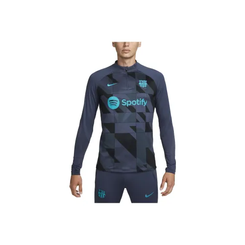 Nike Темно-синие Мужские Футбольные Джерси