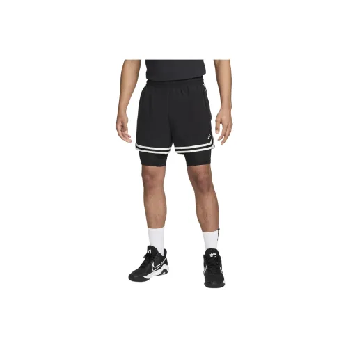 Nike DNA 2 In 1 Баскетбольные шорты Повседневные шорты Мужские Черные