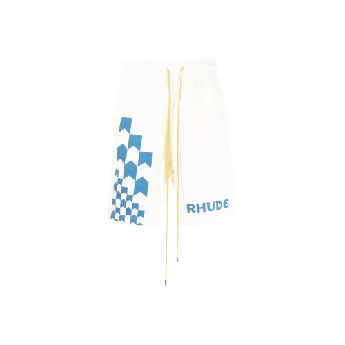 RHUDE Экрю Мужские спортивные шорты