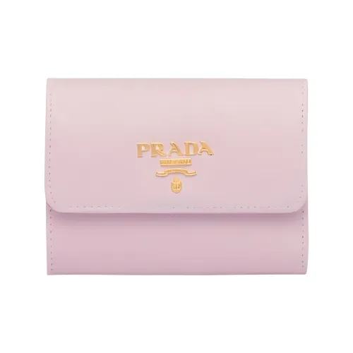 PRADA Saffiano кожа кошелек женский розовый