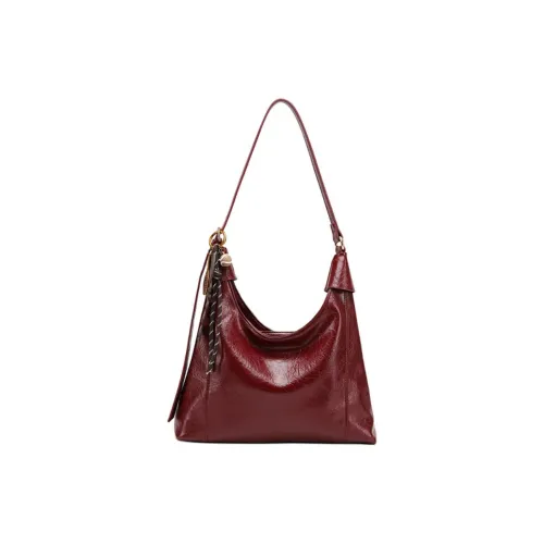 PAYOT Микрофибра Синтетическая Кожа Сумка через плечо Женская Бордовая