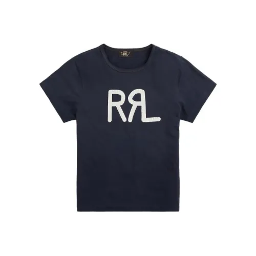 Double RL T-Рубашка Женская Морской Синий