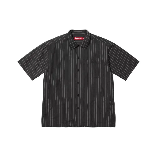 Supreme SS25 WEEK7 Stripe S S Пижама Рубашка Унисекс