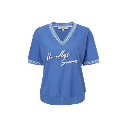 XII BASKET Светло-синие Женские Рубашки T