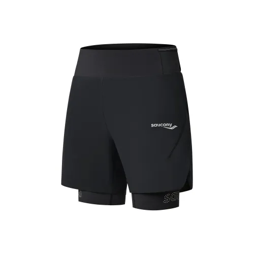 Saucony Глубокий Черный Мужские Спортивные Шорты